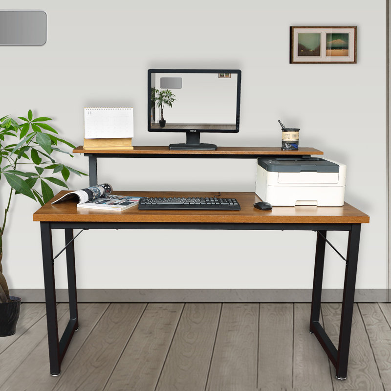 Inbox Zero Laptop Table with Storage for Controller Study Table for Home Office Desk Wayfair